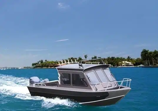 Kinocean 25 Foot Best Aluminum Small Fishing Boats for Rough Water